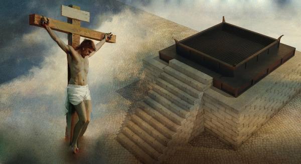 Image featuring The Crucifixion by Harry Anderson and illustration by 2dmolier via Adobe Stock