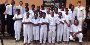 First Gabon Baptisms, photo by The Church of Jesus Christ of Latter-day Saints.