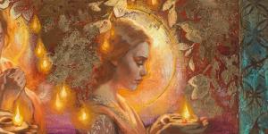 Light Bearers by Annie Henrie Nader. Image via AltusFineArt.com