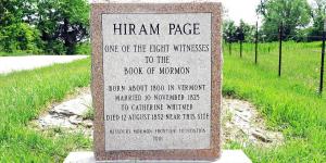 Image of Hiram Page Grave Site by Kenneth Mays.