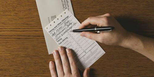 A Tithing Slip via lds.org