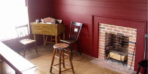 Photograph of the room where Joseph held the School of the Prophets in Kirtland, Ohio. Image via scottwoodward.org